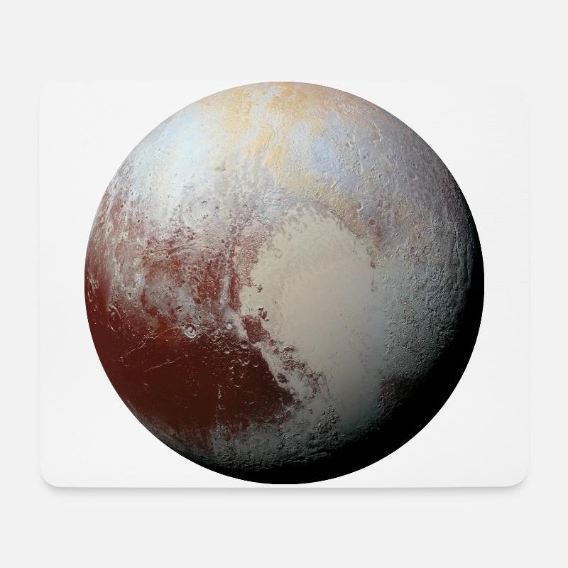 pluto - Mousepad (Querformat) - Weiß