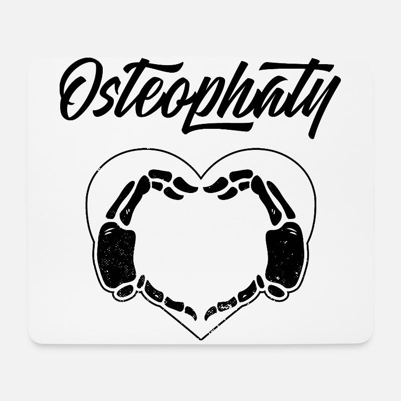 Osteopathie Osteopathen Chiropraktik Osteopath - Mousepad (Querformat) - Weiß