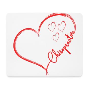 Chiropractor Physiotherapist Heart I Gift - Mouse Pad (horizontal) - white - Front