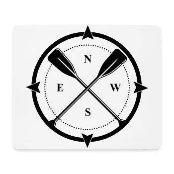Retro Graphic Kayaking Kayak Canoe Rowing Rower Pa - Mousepad (Querformat) - Weiß - Vorne