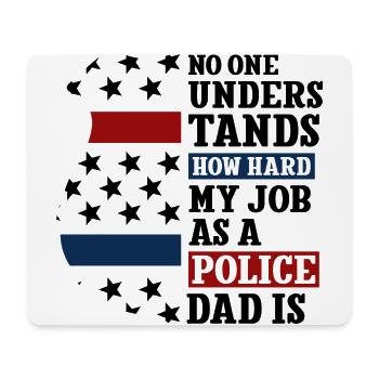 Polizei Polizist Polizeibeamte - Mousepad (Querformat) - Weiß - Vorne