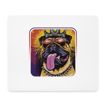 Stubborn Guardian Dog - Mouse Pad (horizontal) - white - Front