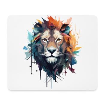 Artistic Lion - Mouse Pad (horizontal) - white - Front
