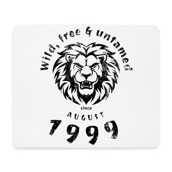 Sauvage, libre et indompté depuis 08/1999 - Tapis de souris (format paysage) - blanc - Devant