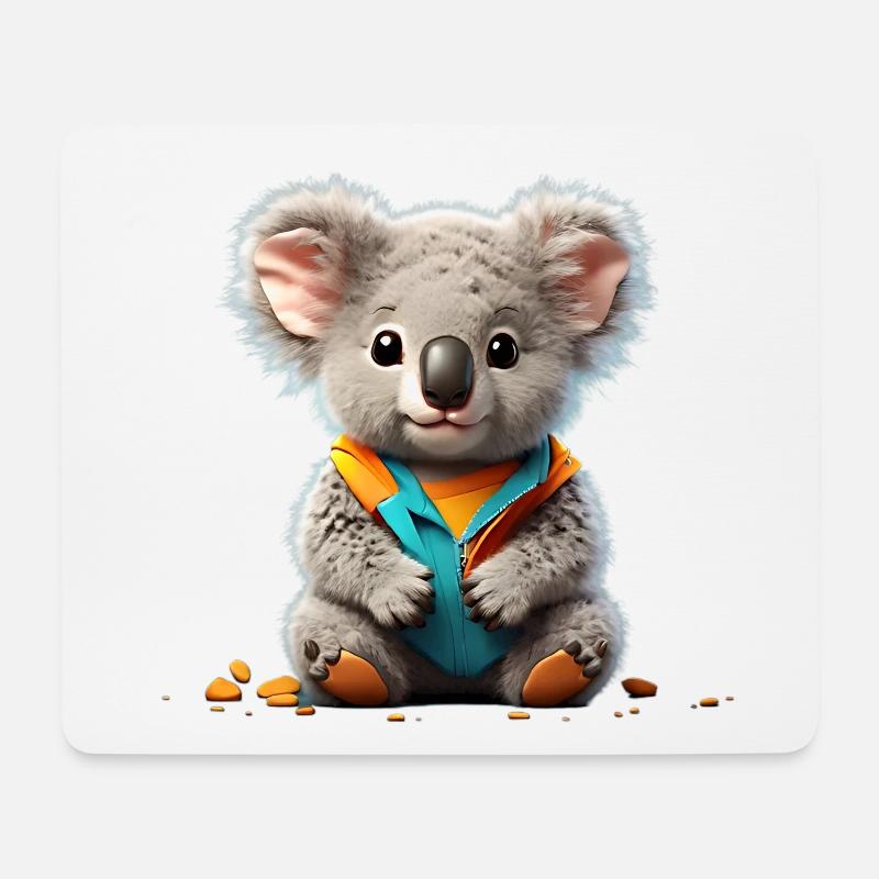 Süßer Koala, für Kinder und Baby - Mousepad (Querformat) - Weiß
