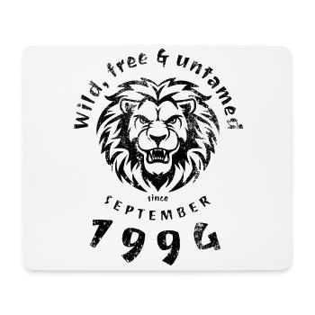 30. Geburtstag Wild, free & untamed since 09/1994 - Mousepad (Querformat) - Weiß - Vorne
