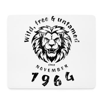 60ème anniversaire Sauvage, libre et indompté depuis 11/1964 - Tapis de souris (format paysage) - blanc - Devant
