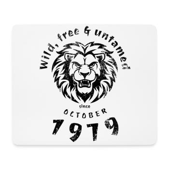 45ème anniversaire Sauvage, libre et indompté depuis 10/1979 - Tapis de souris (format paysage) - blanc - Devant