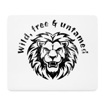 Sauvage, libre et sauvage - Tapis de souris (format paysage) - blanc - Devant