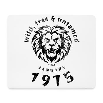 Sauvage, libre et indompté depuis 01/1975 - Tapis de souris (format paysage) - blanc - Devant