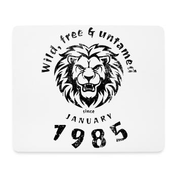 40. Geburtstag Sauvage, libre et indompté depuis 01/1985 - Tapis de souris (format paysage) - blanc - Devant