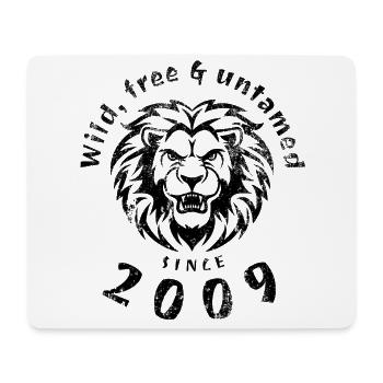 16th Birthday Wild, free & untamed since 2009 - Mouse Pad (horizontal) - white - Front