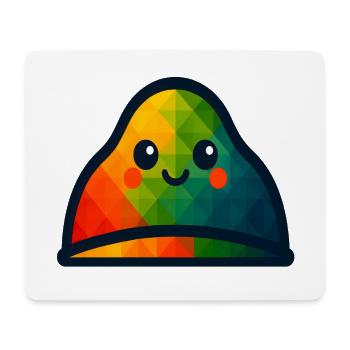 WPAP Polygon Kawaii Style Baby Toy Hat - Mouse Pad (horizontal) - white - Front