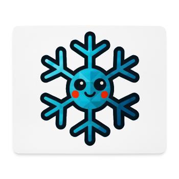 WPAP Polygon Kawaii Stil Spielzeug Schneeflocke - Mousepad (Querformat) - Weiß - Vorne