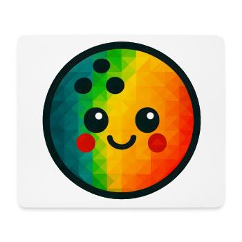 WPAP Polygon Kawaii Stil Spielzeug Kegelkugel - Mousepad (Querformat) - Weiß - Vorne