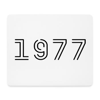 1977 Retro 1977 Geschenk 1977 Jahrgang 1977 - Mousepad (Querformat) - Weiß - Vorne