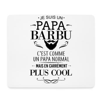 Papa Barbu - Tapis de souris (format paysage) - blanc - Devant