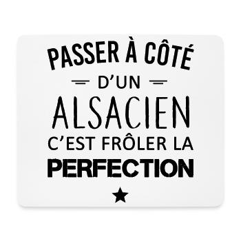 Perfection / Alsacien - Tapis de souris (format paysage) - blanc - Devant