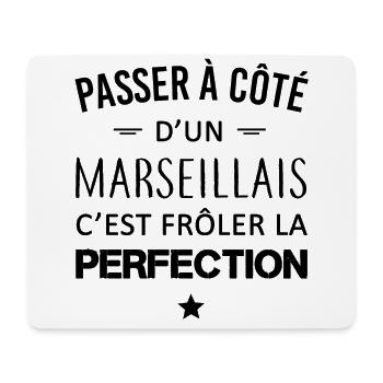 Perfection / Marseillais - Tapis de souris (format paysage) - blanc - Devant