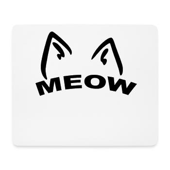 Cat meow gift idea - Mouse Pad (horizontal) - white - Front