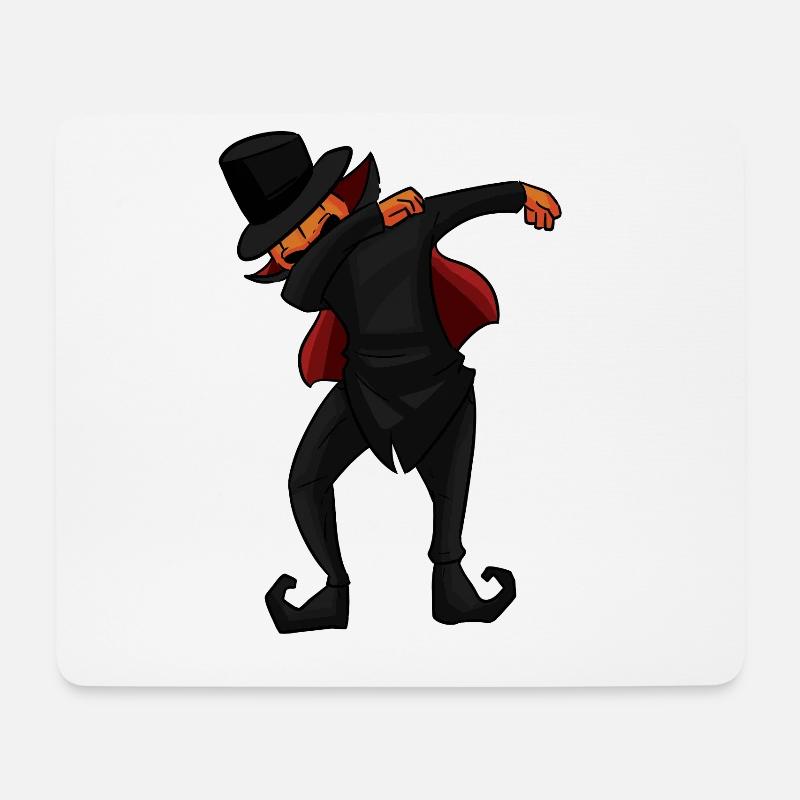 Pumpkin-man Dab - Mousepad (Querformat) - Weiß