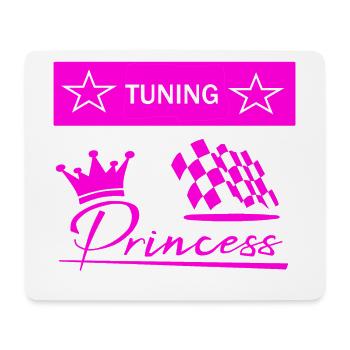 tuning prinzess - Tapis de souris (format paysage) - blanc - Devant