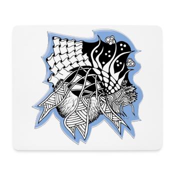 Zentangle glass patterncontest - Mouse Pad (horizontal) - white - Front