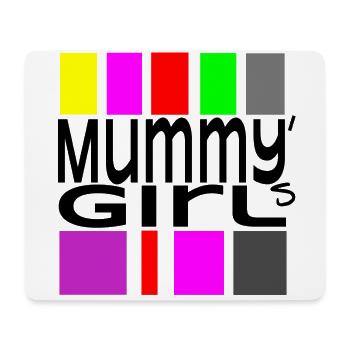 Mummys Fille T Idée de cadeau - Tapis de souris (format paysage) - blanc - Devant