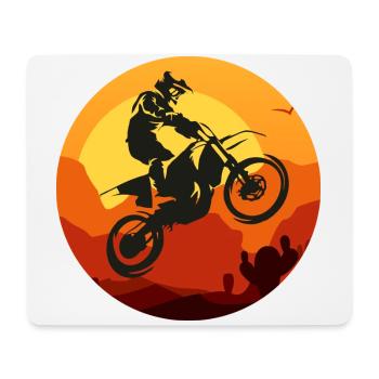 Motocross - Mousepad (Querformat) - Weiß - Vorne