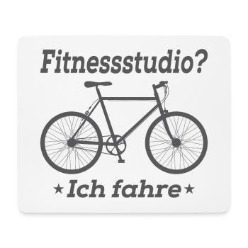 Fahrrad- Shirt Radsport Rennrad Trikot Geschenk - Mousepad (Querformat) - Weiß - Vorne