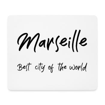 Marseille meilleure ville du monde - Tapis de souris (format paysage) - blanc - Devant