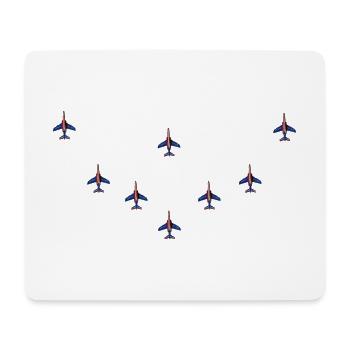 Patrouille de France meeting aérien - Tapis de souris (format paysage) - blanc - Devant