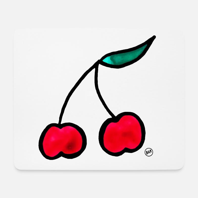 *BAM* be_cherry - Mousepad (Querformat) - Weiß