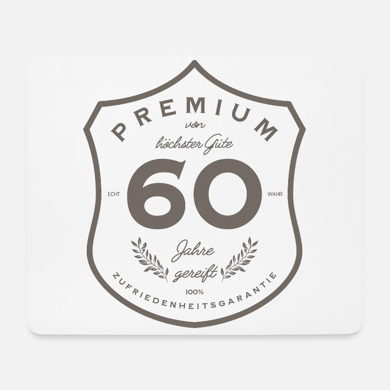 60. Geburtstag 60 Jahre gereift - Mousepad (Querformat) - Weiß