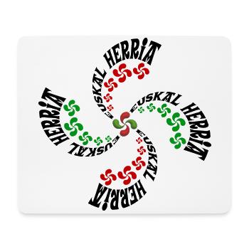 Basque Country Cross - Mouse Pad (horizontal) - white - Front