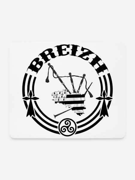 Breizh, Bretagne - Mousepad (Querformat) - Weiß