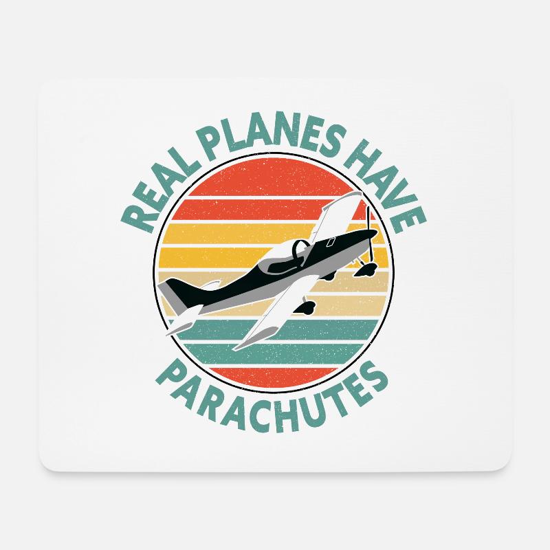 Ultraleichtflieger Breezer B400 Pilot Flugzeug - Mousepad (Querformat) - Weiß