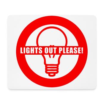 Licht Aus Lampe Aus Licht ausschalten - Mousepad (Querformat) - Weiß - Vorne