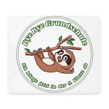 Bye Grundschule Ich hänge jetzt in der 5. Klasse a - Mousepad (Querformat) - Weiß - Vorne