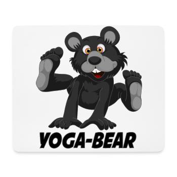 Yoga Bär - Mousepad (Querformat) - Weiß - Vorne