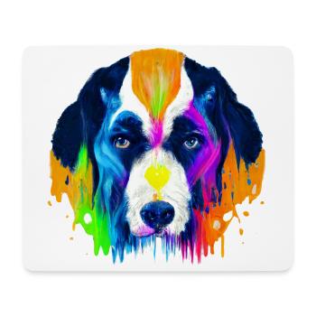 Bernese Mountain Dog Design in Color - Mouse Pad (horizontal) - white - Front