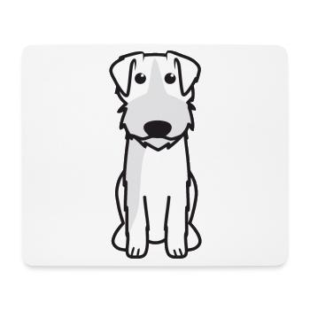 Bosnischer rauer Hund Cartoon Kawaii Illus - Mousepad (Querformat) - Weiß - Vorne