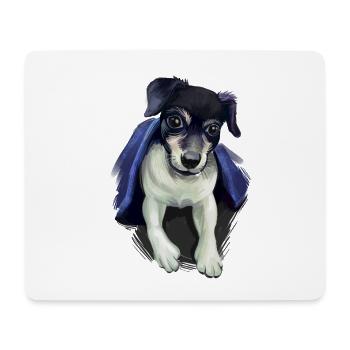 Chilean Fox Terrier Dog Watercolor Illustration - Mouse Pad (horizontal) - white - Front
