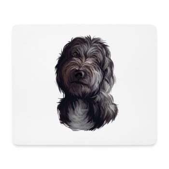 Lagotto Romagnolo Aquarelle pour chien Illustration - Tapis de souris (format paysage) - blanc - Devant