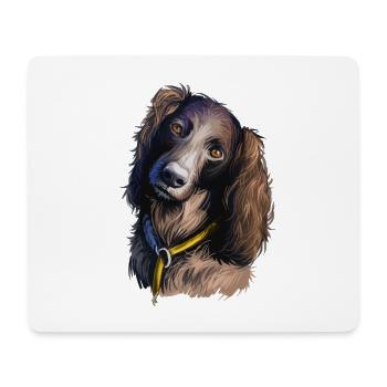 Saint Usuge Spaniel Hund Aquarell Illustration - Mousepad (Querformat) - Weiß - Vorne