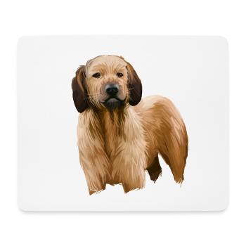 Styrian Coarse Haired Hound Dog Illustration - Mouse Pad (horizontal) - white - Front