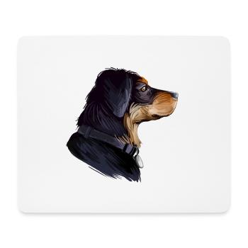 Siebenbürgischer Hund Aquarell Illustration - Mousepad (Querformat) - Weiß - Vorne