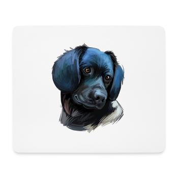Stabyhoun Stabij Aquarelle pour chien Illustration - Tapis de souris (format paysage) - blanc - Devant