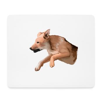 Carolina Puppy Dog Watercolor Art Illustration - Mouse Pad (horizontal) - white - Front