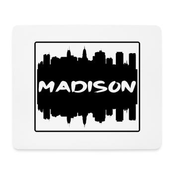 Madison Wisconsin Usa Skyline Silhouette Reisen So - Mousepad (Querformat) - Weiß - Vorne